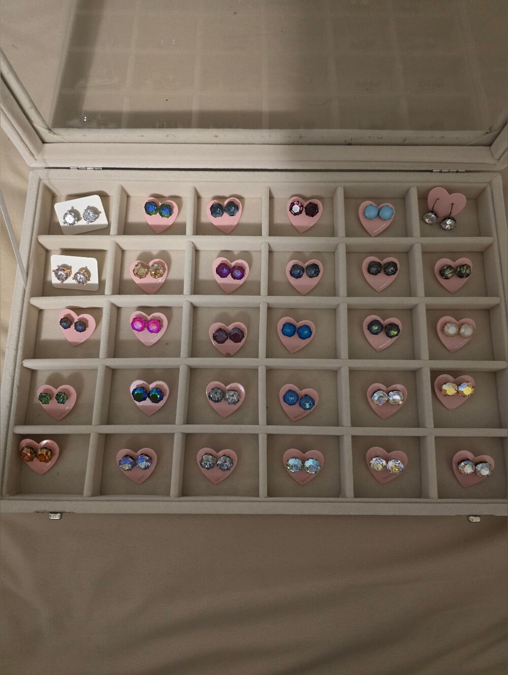 Assorted Iridescent Stud Earring Set — Multi-Color